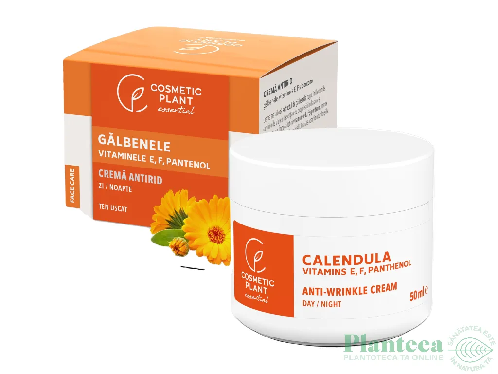 Crema antirid galbenele A E F panthenol 50ml - COSMETIC PLANT