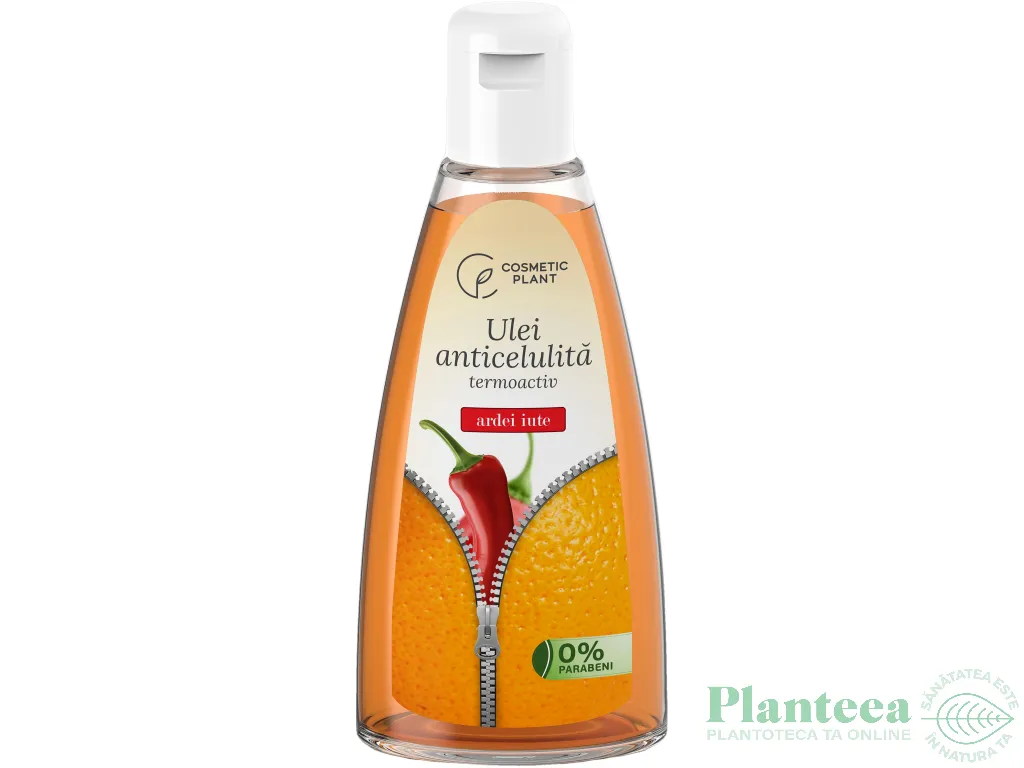 Ulei anticelulita termoactiv ardei iute 200ml - COSMETIC PLANT