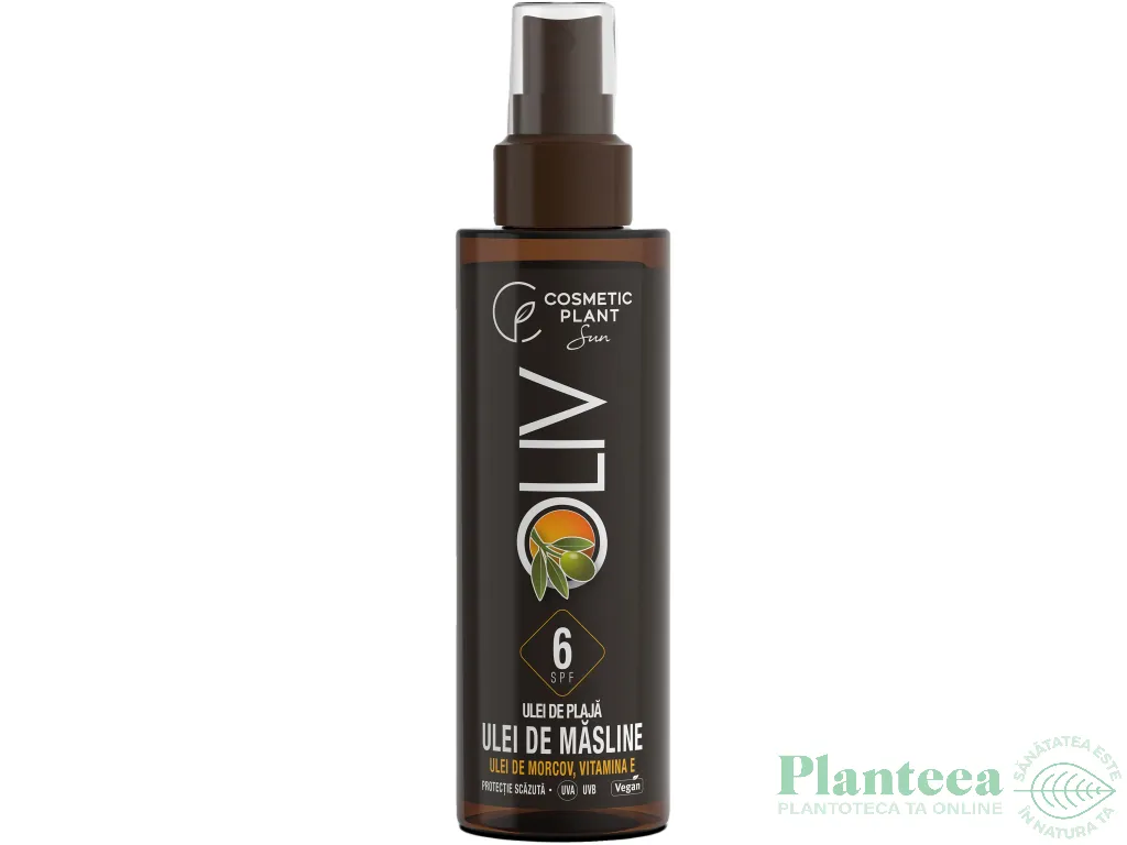 Ulei plaja spf6 ulei masline morcov 150ml - COSMETIC PLANT