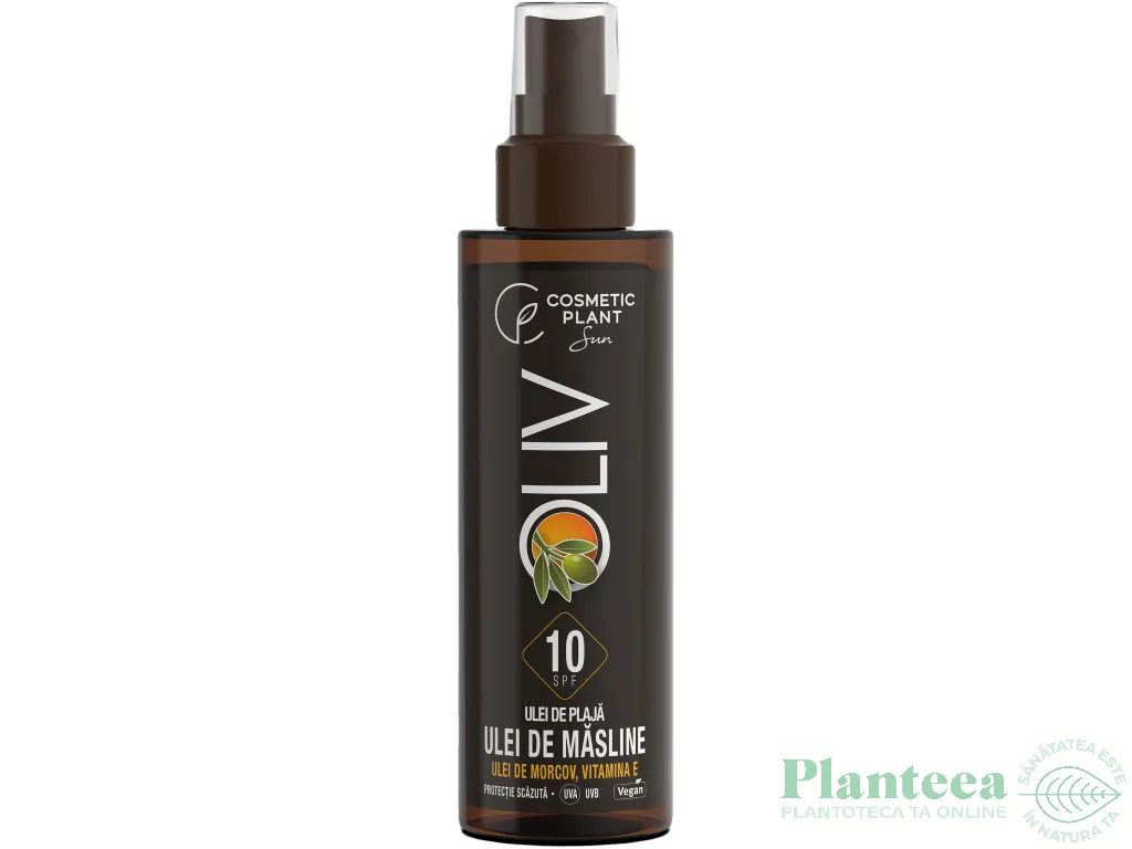 Ulei plaja spf10 ulei masline morcov 150ml - COSMETIC PLANT