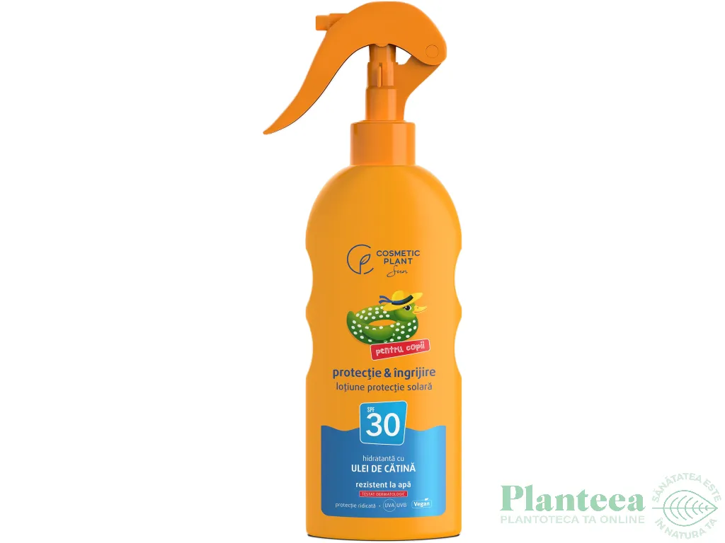 Emulsie plaja copii spf30 ulei catina 200ml - COSMETIC PLANT