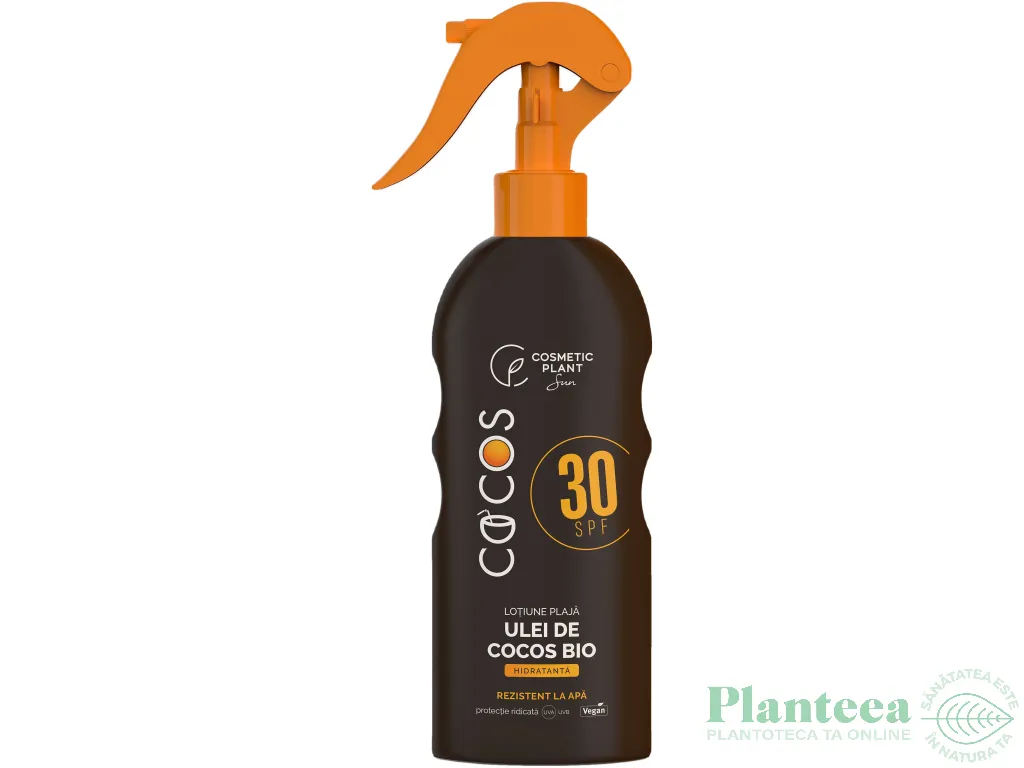 Emulsie plaja spf30 ulei cocos 200ml - COSMETIC PLANT