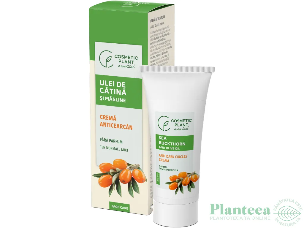 Crema contur ochi ulei catina masline 30ml - COSMETIC PLANT