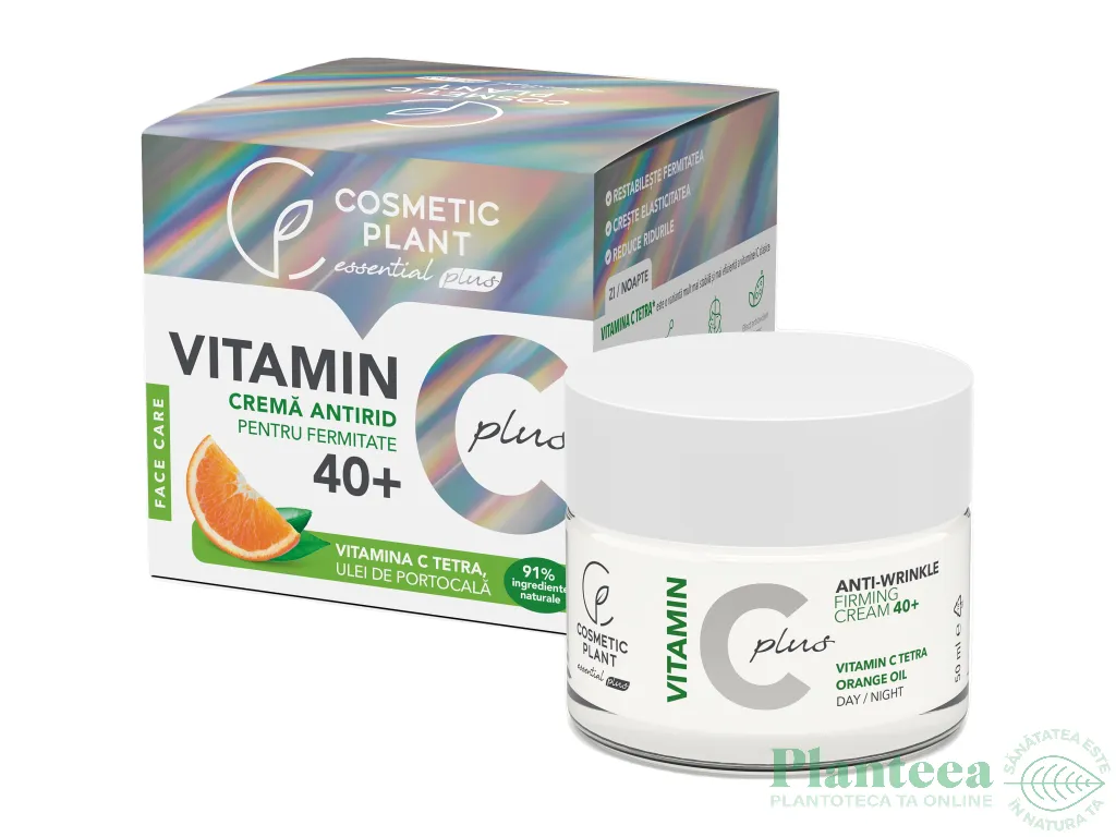 Crema antirid fermitate 40+ Vitamin C Plus 50ml - COSMETIC PLANT