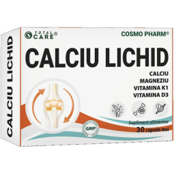 Calciu lichid Mg K1 D3 30cps - COSMO PHARM