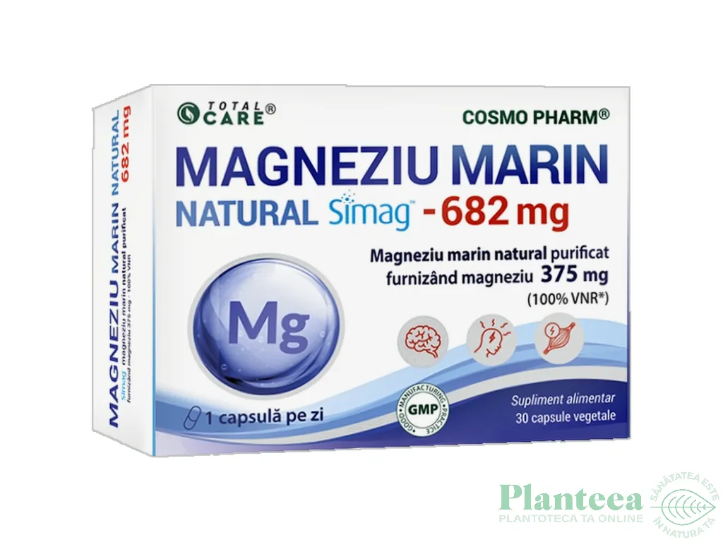 Magneziu marin natural 682mg 30cp - TOTAL CARE