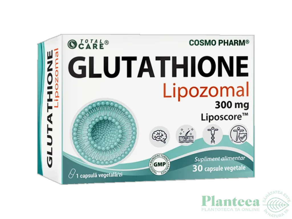 Glutathione lipozomal 300mg 30cps - TOTAL CARE
