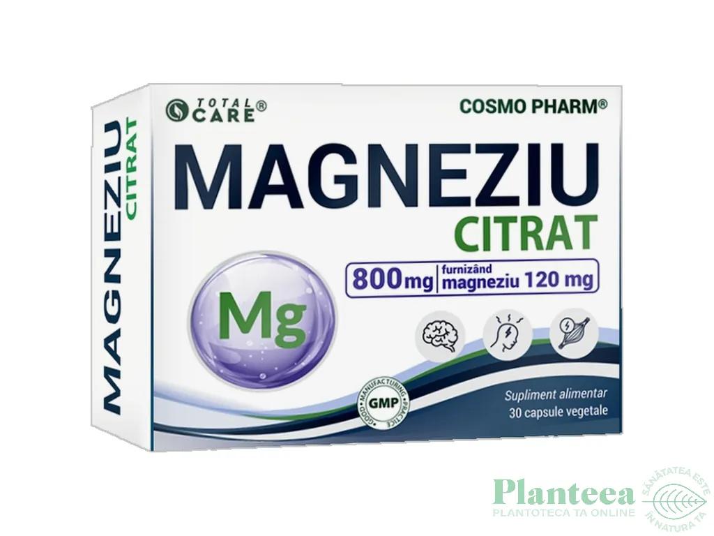 Magneziu citrat 30cp - TOTAL CARE