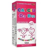 Sirop calciu D3 B12 copii 125ml - COSMO PHARM