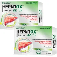 Pachet Hepanox protect detox {50% reducere} 2x30cps - COSMO PHARM