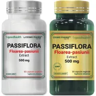 Pachet Passiflora extract 500mg 60+30cps - COSMO PHARM