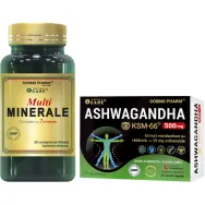 Pachet Ashwagandha K SM 66 + Multiminerale 30+30cps - COSMO PHARM
