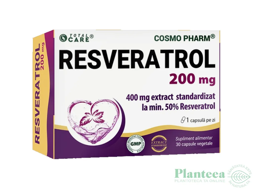 Resveratrol 200mg Total Care 30cps - TOTAL CARE