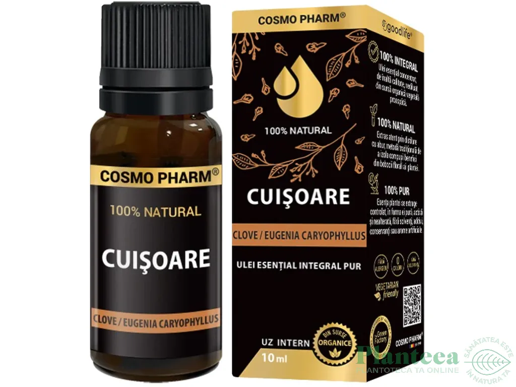 Ulei esential integral 100% natural cuisoare 10ml - COSMO PHARM