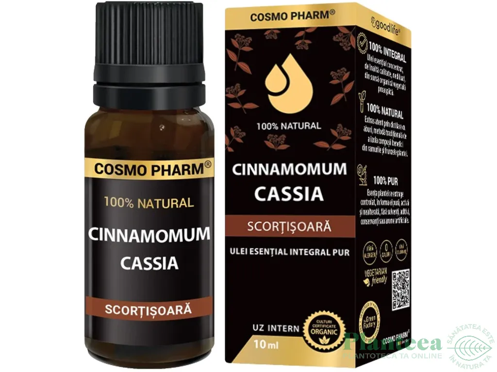 Ulei esential integral 100% natural scortisoara verum 10ml - COSMO PHARM
