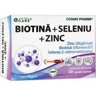 Biotina 1000mcg Se ZN 30cps - COSMO PHARM