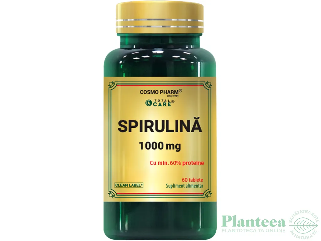 Spirulina 1000mg 60cp - COSMO PHARM