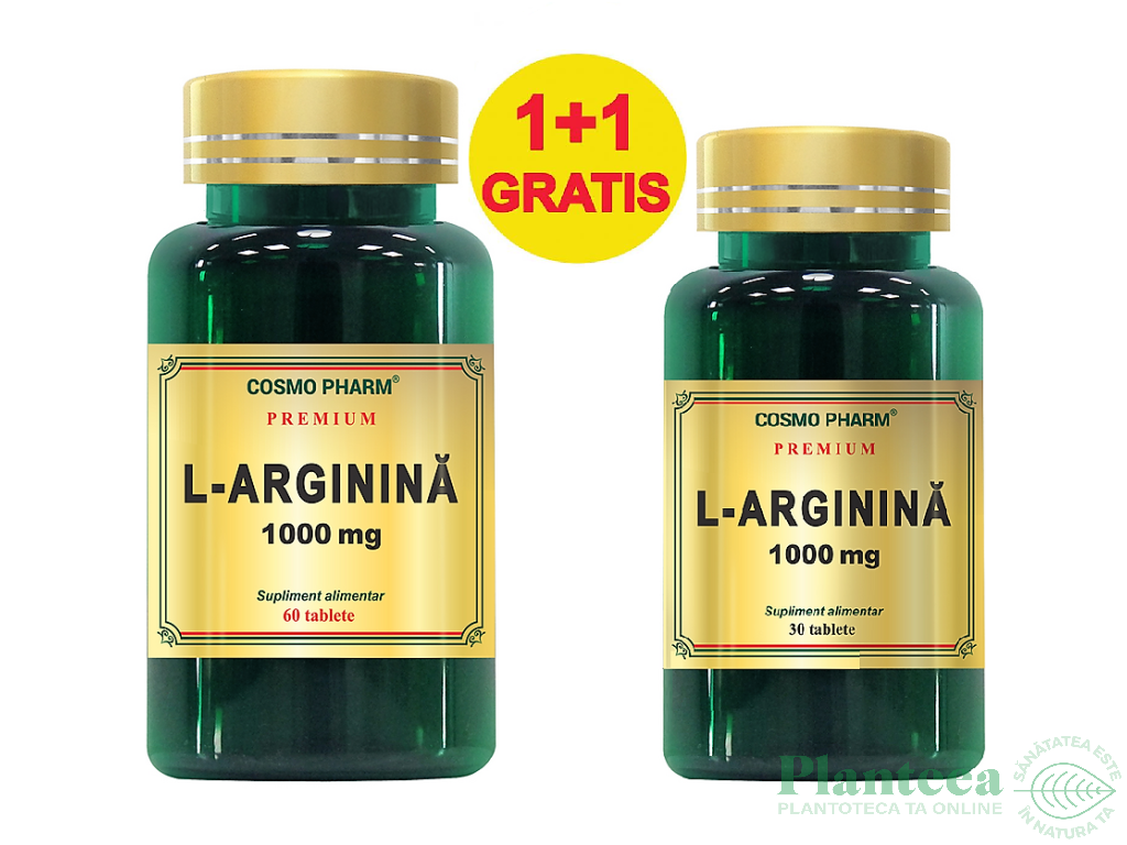 Pachet Larginina 1000mg 60+30cp - COSMO PHARM