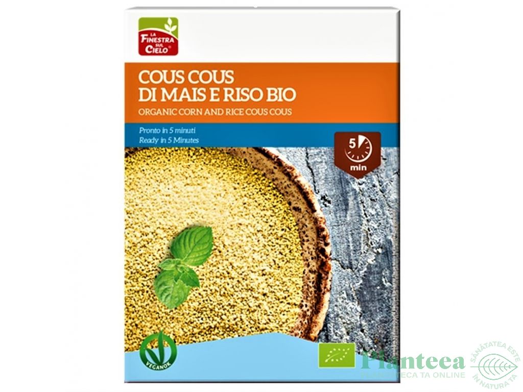 Cuscus porumb orez organic eco 500g - LA FINESTRA SUL CIELO