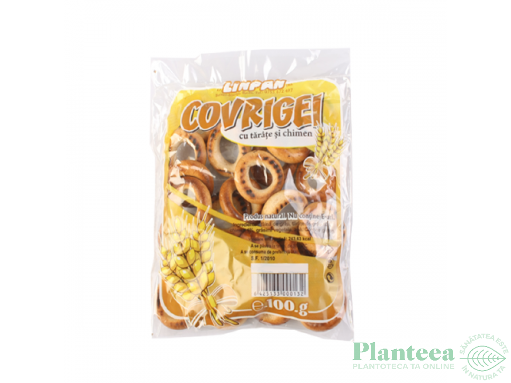 Covrigei tarate chimen 100g - LINPAN