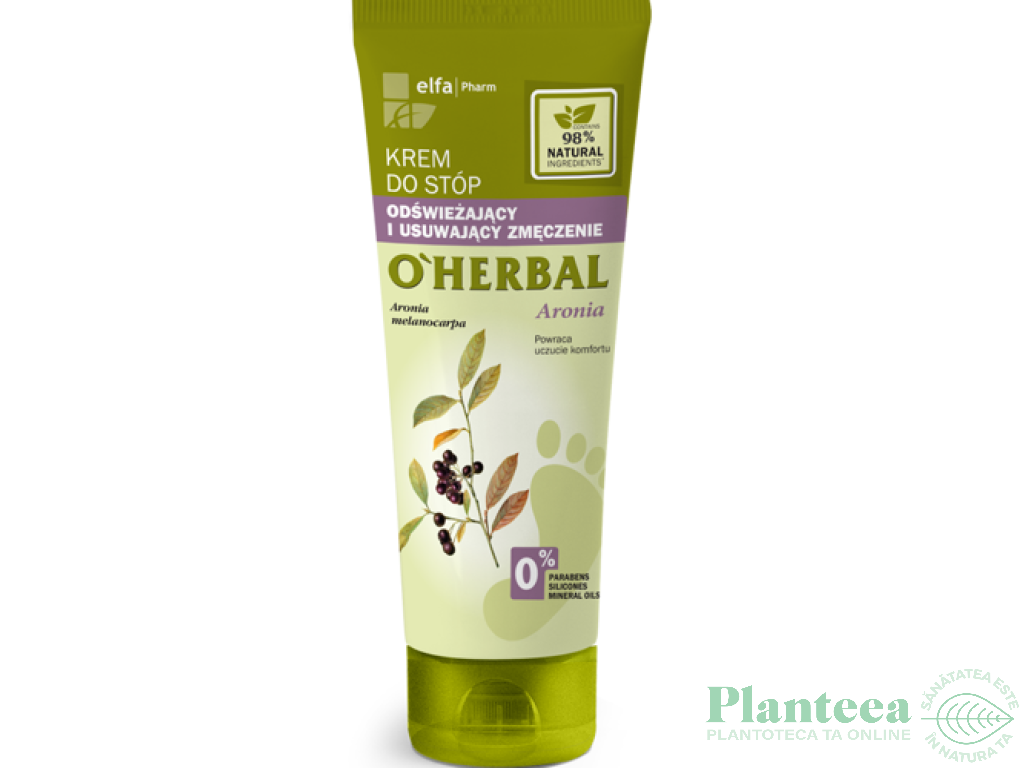 Crema picioare obosite revigoranta 75ml - O`HERBAL