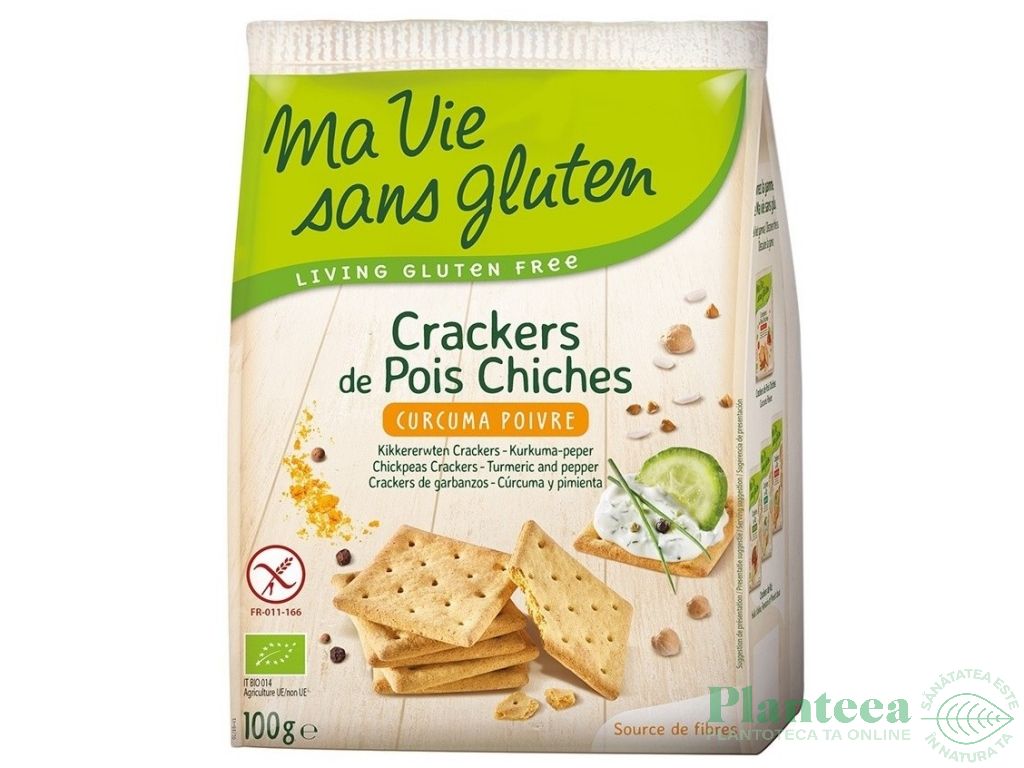 Crackers naut curcuma piper fara gluten eco 100g - MA VIE SANS GLUTEN