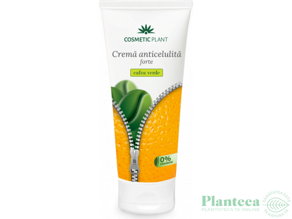 Crema anticelulita forte cafea verde 200ml - COSMETIC PLANT