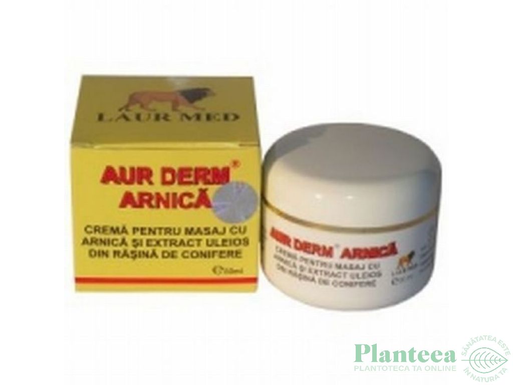 Crema masaj arnica rasina conifere Aur Derm 50ml - LAUR MED