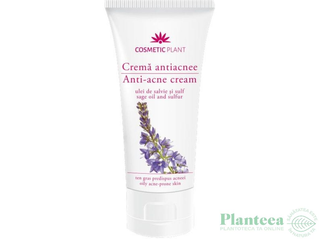 Crema antiacnee ulei salvie sulf 100ml - COSMETIC PLANT