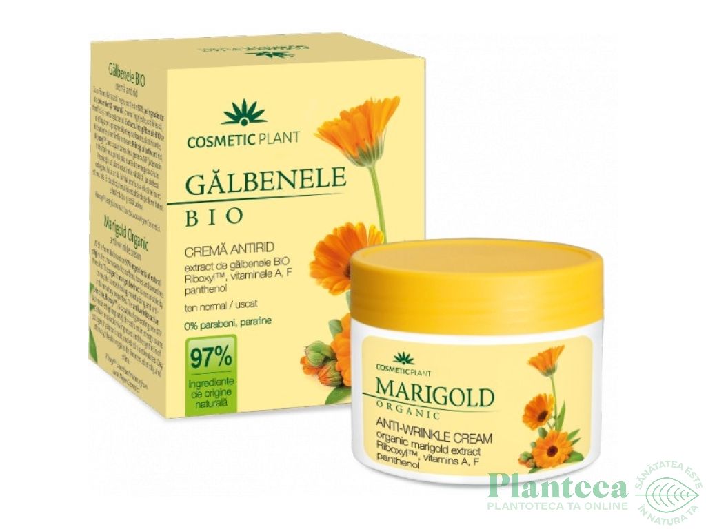 Crema antirid galbenele 50g - COSMETIC PLANT