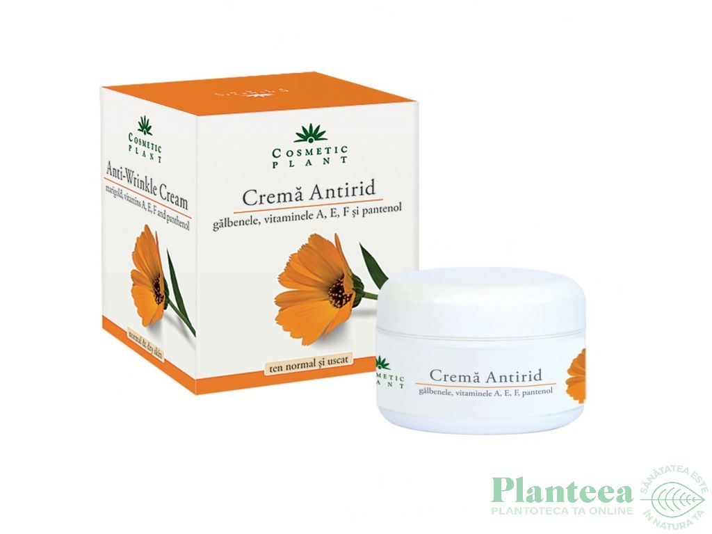 Crema antirid galbenele A E F panthenol 50ml - COSMETIC PLANT