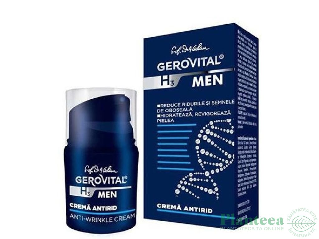 Crema antirid barbati 30ml - GEROVITAL H3 MEN