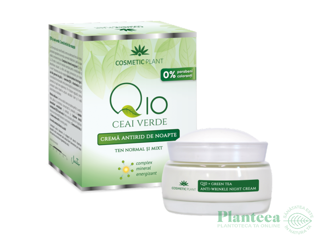 Crema noapte antirid Q10 complex mineral 50ml - COSMETIC PLANT