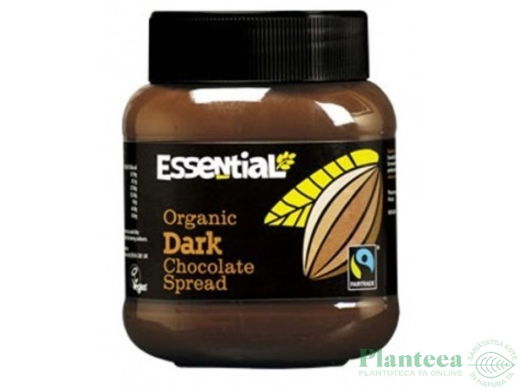 Crema desert ciocolata neagra vegana eco 400g - ESSENTIAL ORGANIC