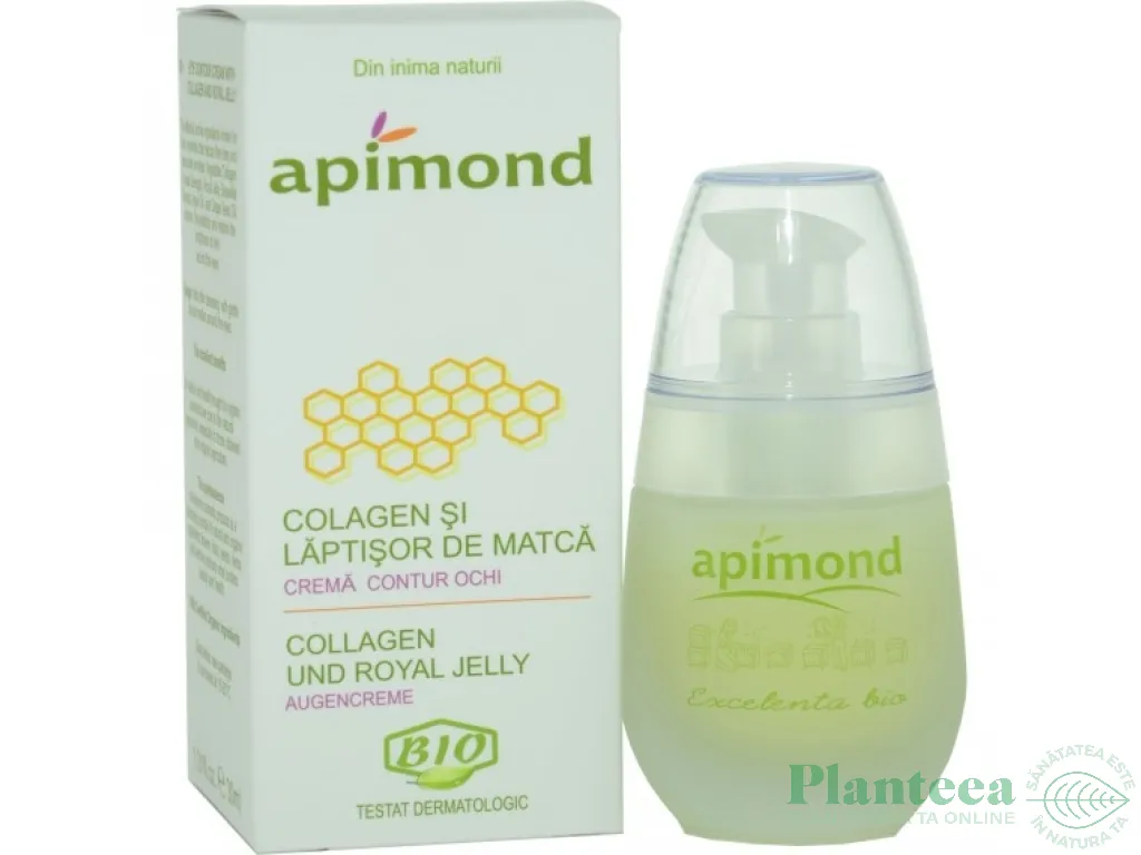 Crema contur ochi colagen laptisor matca bio 30ml - APIMOND