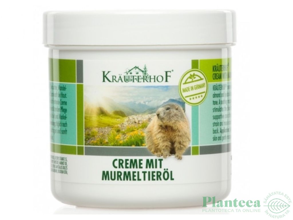 Crema grasime marmota 250ml - KRAUTERHOF