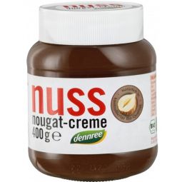 Crema desert alune ciocolata Nuss Nougat eco 400g - DENNREE