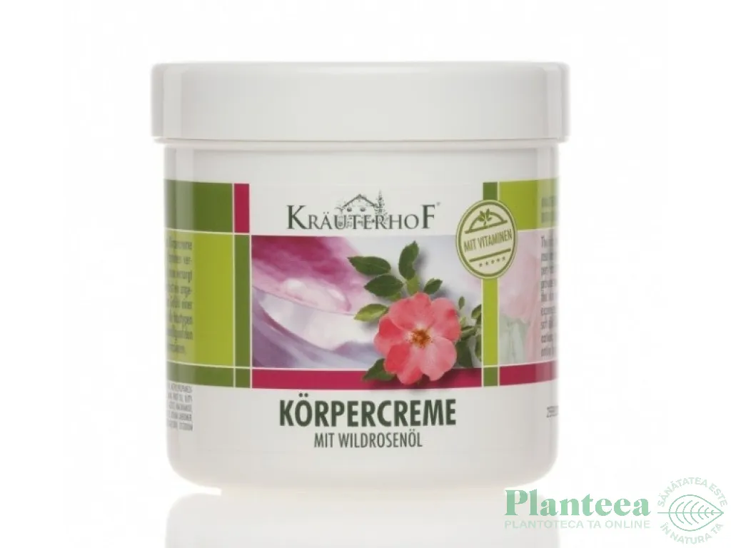 Crema corp ulei macese vitamine 250ml - KRAUTERHOF