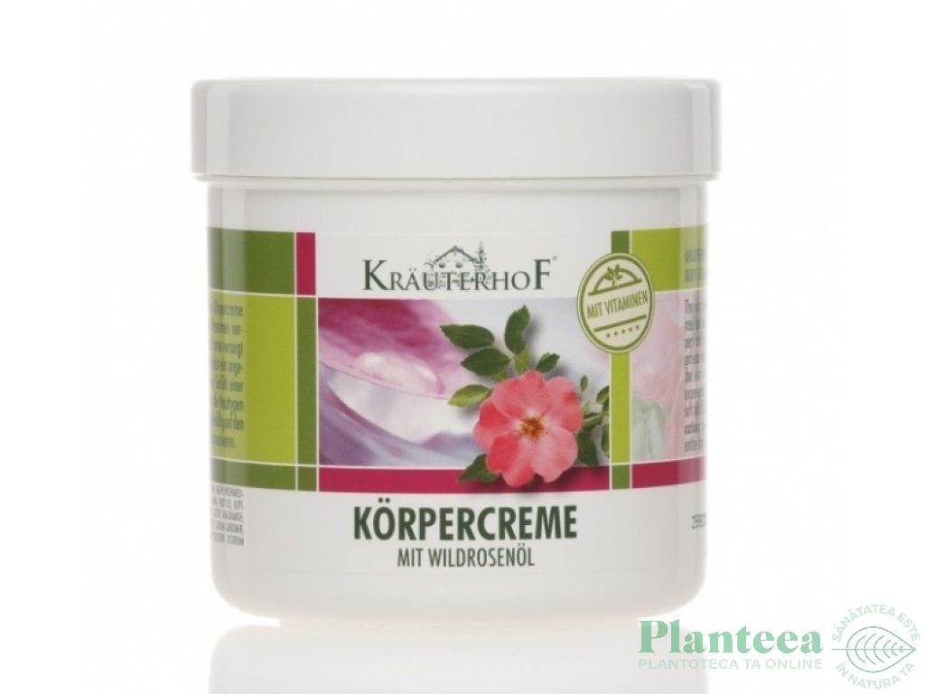 Crema corp ulei macese vitamine 250ml - KRAUTERHOF