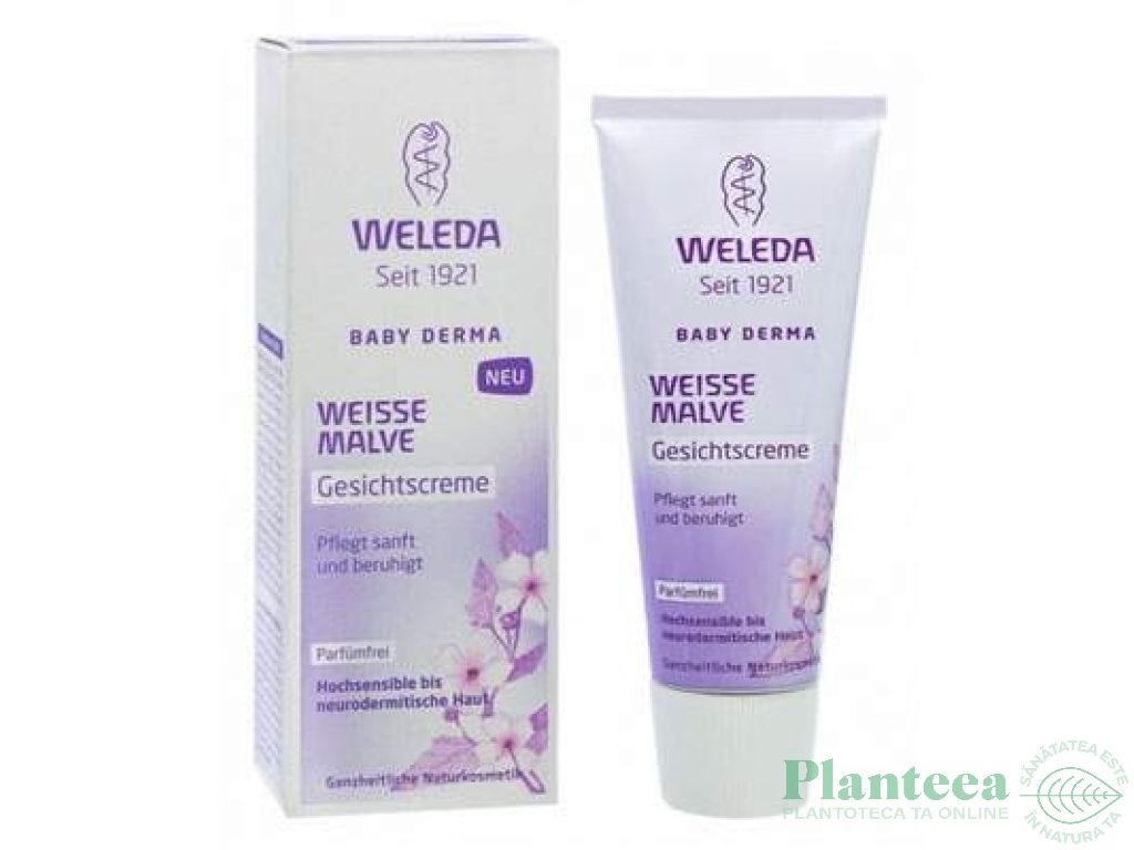 Crema fata nalba alba baby Derma 50ml - WELEDA