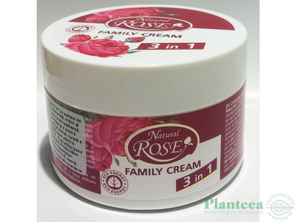 Crema universala trandafir familie 200ml - NATURAL ROSE