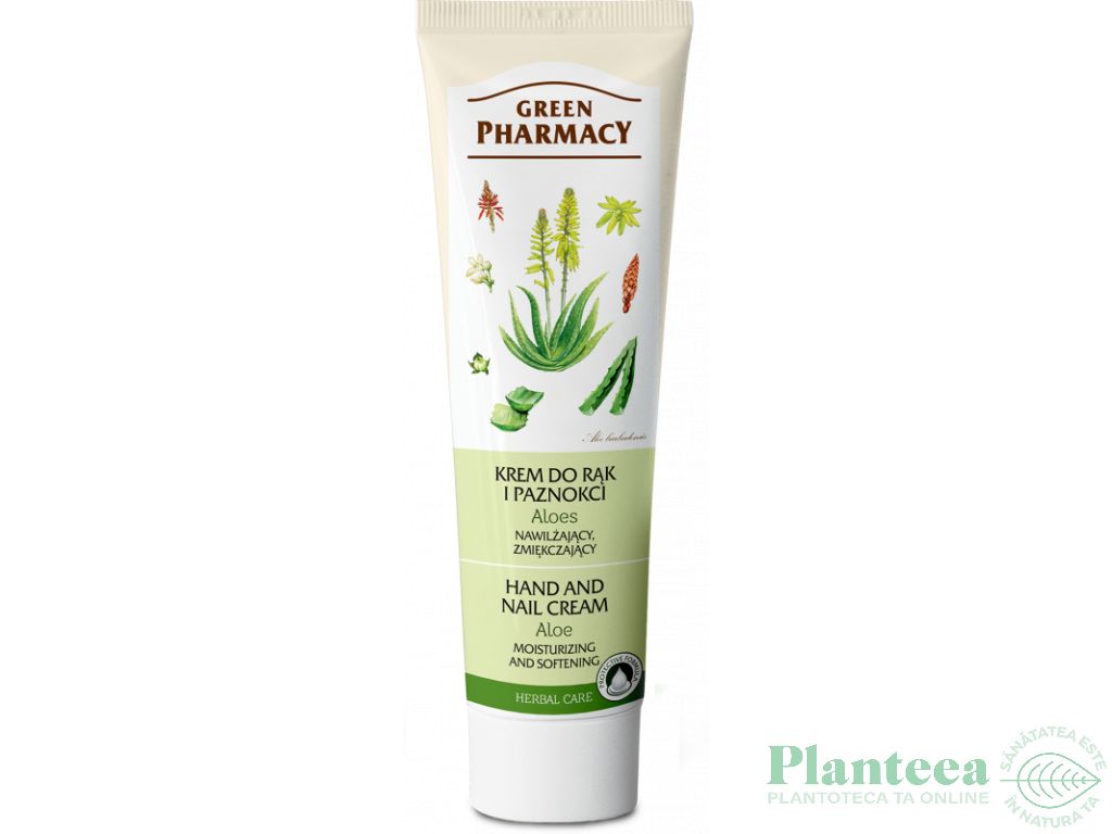 Crema maini emolienta hidratanta aloe 100ml - GREEN PHARMACY