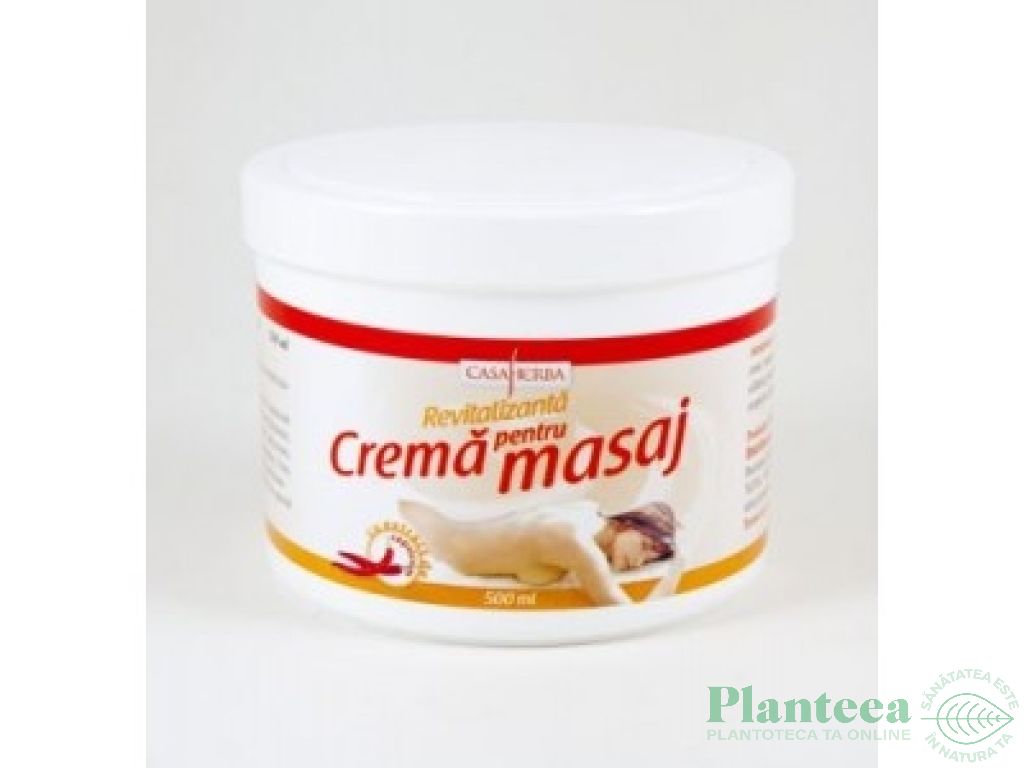 Crema masaj ardei 500g - CASA HERBA