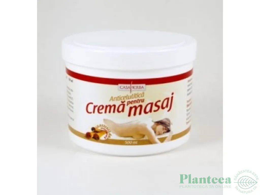 Crema masaj anticelulitic scortisoara 500ml - INTERHERB