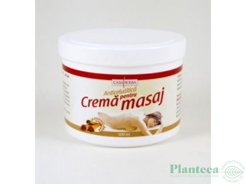 Crema masaj scortisoara 500g - CASA HERBA