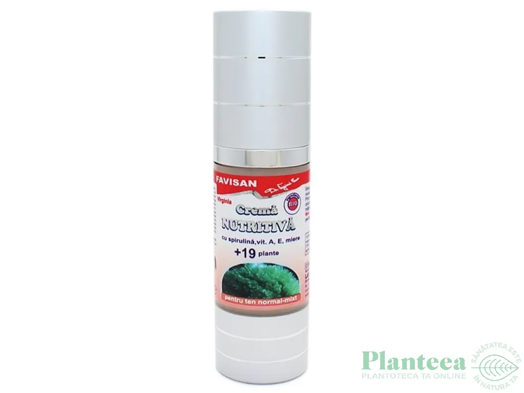 Crema nutritiva spirulina A E 19plante 30ml - FAVISAN