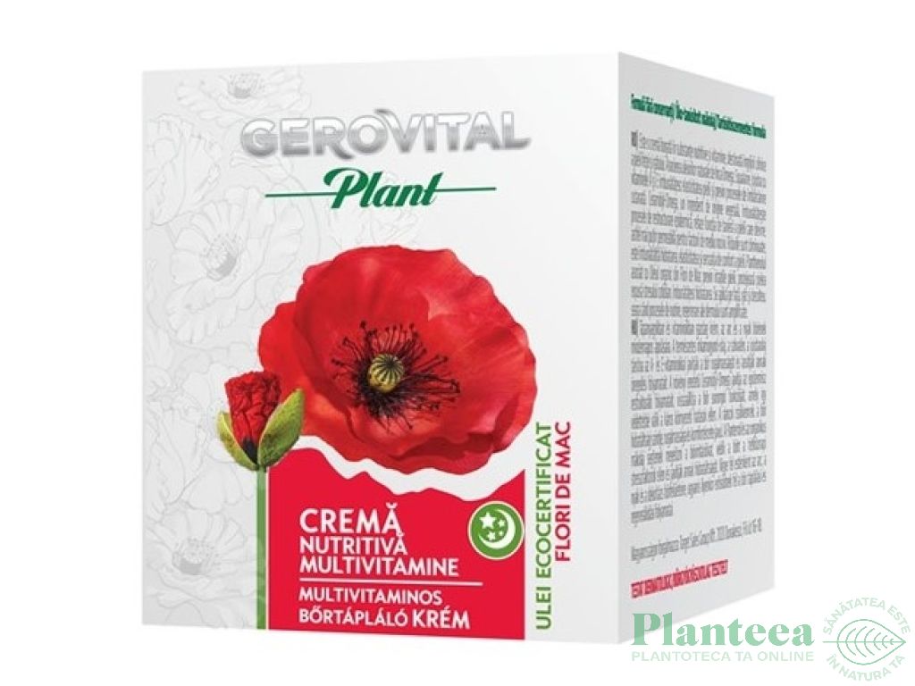 Crema nutritiva multivitamine flori mac 50ml - GEROVITAL PLANT