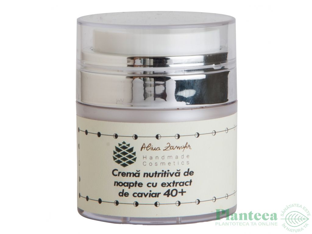 Crema noapte nutritiva extract caviar 40+ 50ml - ALINA ZAMFIR