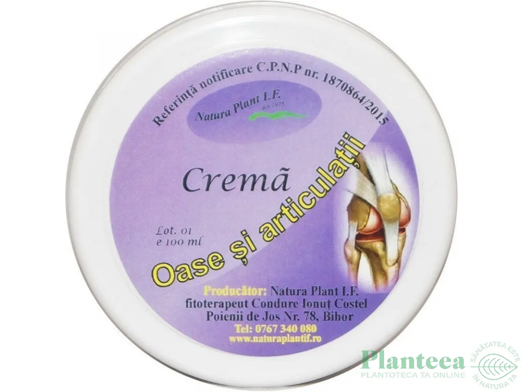 Crema oase articulatii 120ml - NATURA PLANT IF