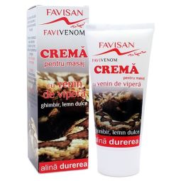 Crema masaj venin vipera ghimbir lemn dulce FaviVenom 50ml - FAVISAN